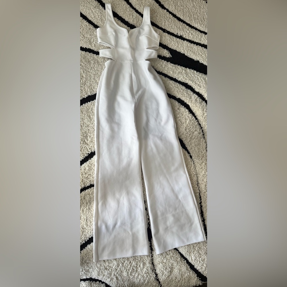 Fashion Nova White Bandage Jumpsuit